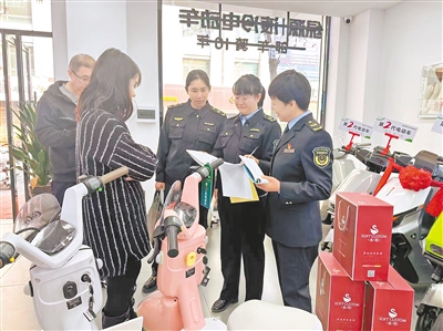 自治區市場監管廳聯合賀蘭縣市場監管局，對賀蘭縣電動自行車經營者開展監督檢查。&&